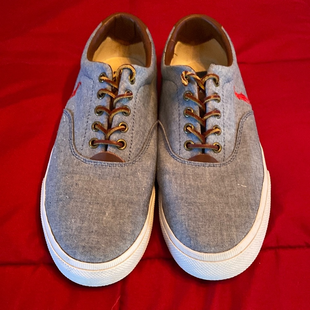 Mens Polo Ralph Lauren vaughn shoes in euc